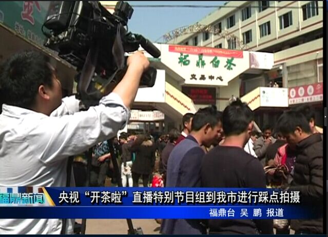 央视“开茶啦”直播特别节目组到我市进行踩点拍摄
