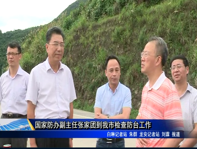 国家防办副主任张家团到我市检查防台工作