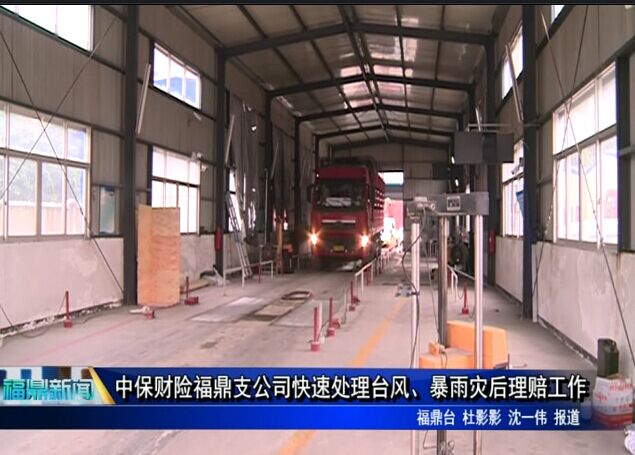 中保财险福鼎支公司快速处理台风、暴雨灾后理赔工作