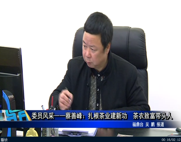 委员风采-----蔡善峰：扎根茶业建新功 茶农致富带头人