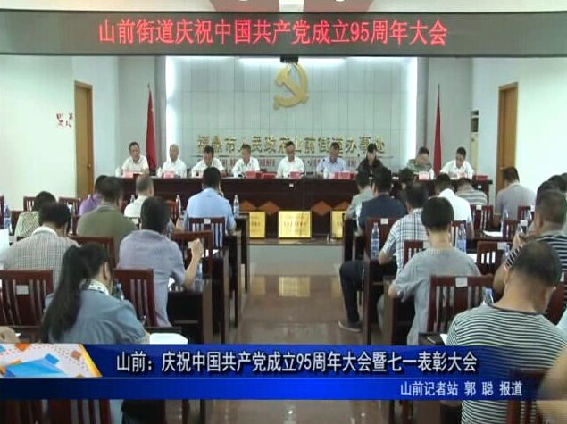 山前:：庆祝中国共产党成立95周年大会暨七一表彰大会