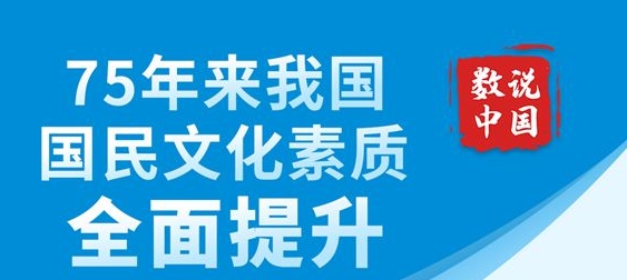 数说中国丨75年来我国国民文化素质全面提升